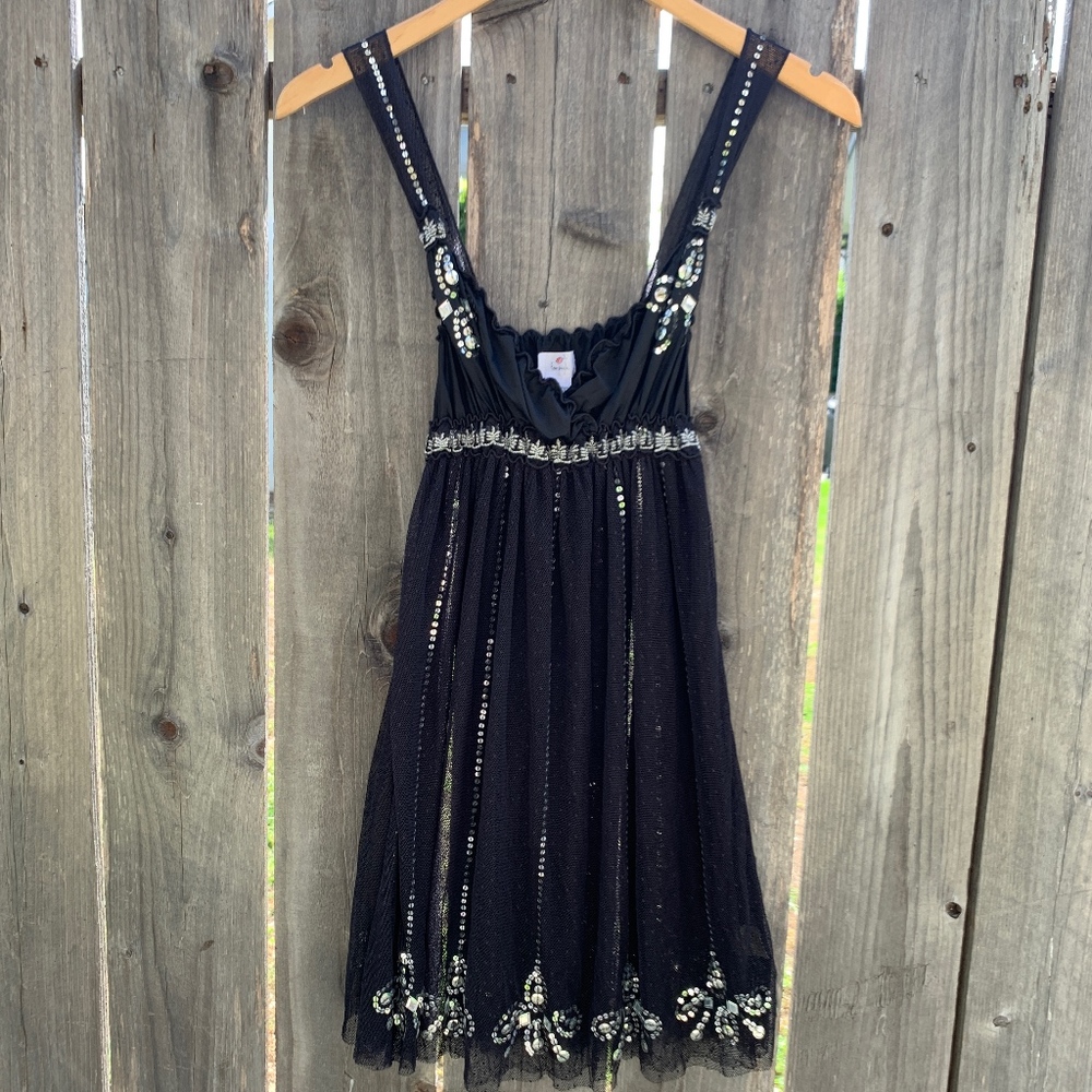 Free People Sheer Slip Dress size M